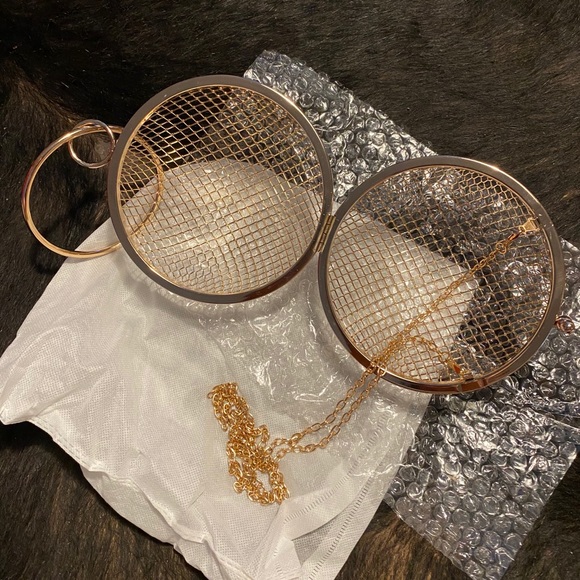 Gold globe bag - Picture 4 of 7